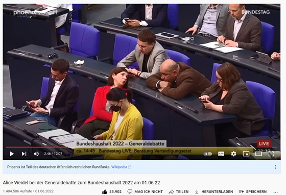 02-Grüne und Alice Weidel 01.06.22 - Bundestag-560 02-Grüne und Alice Weidel 01.06.22 - Bundestag-560